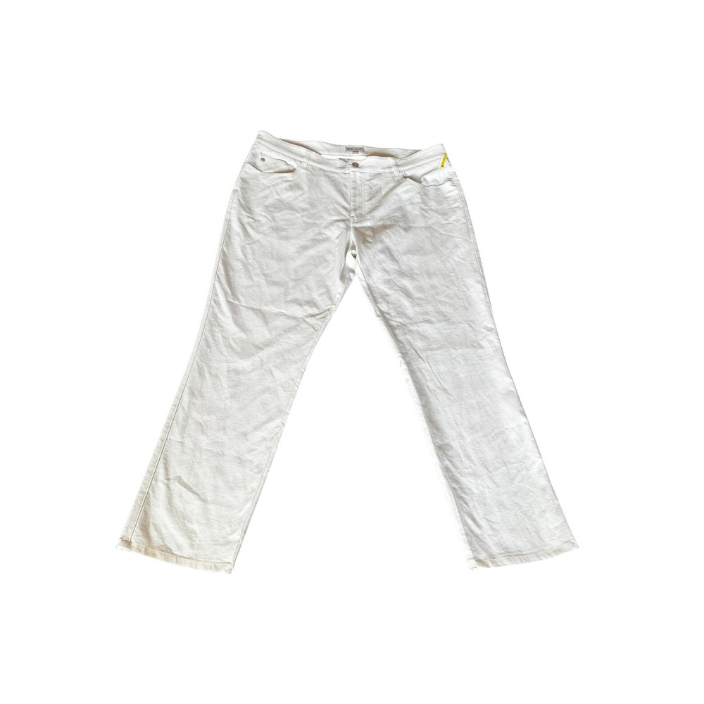 Peter Millar Mens White Straight Leg 5-Pocket Denim Jeans Size 40x30